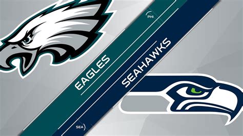 20 Philadelphia Eagles 10-4 Seattle Seahawks 7-7 ESPN • ABC • ESPN2 • ESPN DEPORTES Seattle Sports 710AM • KIRO Newsradio 97.3 FM Watch On NFL+ Game …